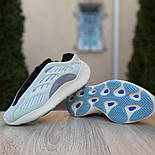 Жіночі та чоловічі кросівки Adidas Yeezy 700 V3 білий з сірим. Живе фото. (топ ААА+), фото 6