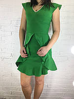 Платье женское повседневное зеленое 36