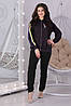 Демісезонний жіночий повсякденний трикотажний костюм спортивного стилю з лампасами, фото 7