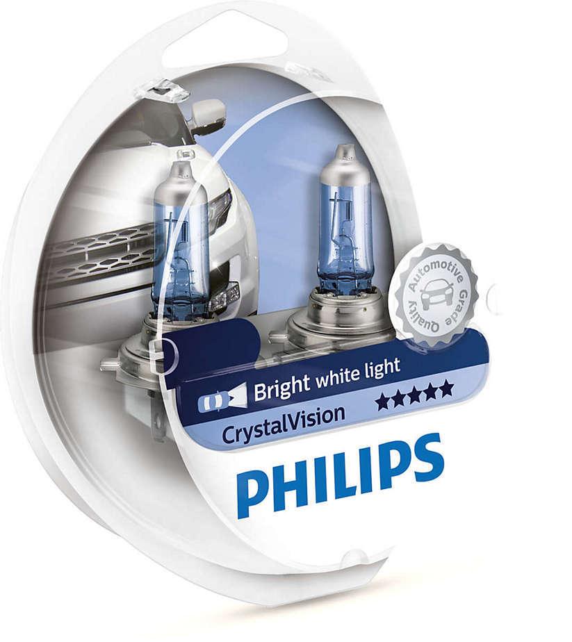 Автолампи Philips Crystal Vision 4300K H11+W5W (комплект 4шт) 12362CV
