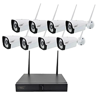 Комплект домашний відеореєстратор DVR KIT-6678 Wi-Fi 8ch набір на 8 камер