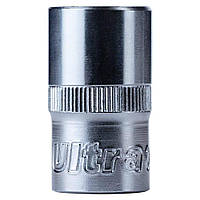 Насадка шестигранна коротка 1/2" 16 мм CrV ULTRA (6070162)