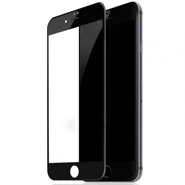 Захисне скло 5D King Kong з захисною сіткою на динамік для iPhone SE 2020/8/7, Black, фото 1