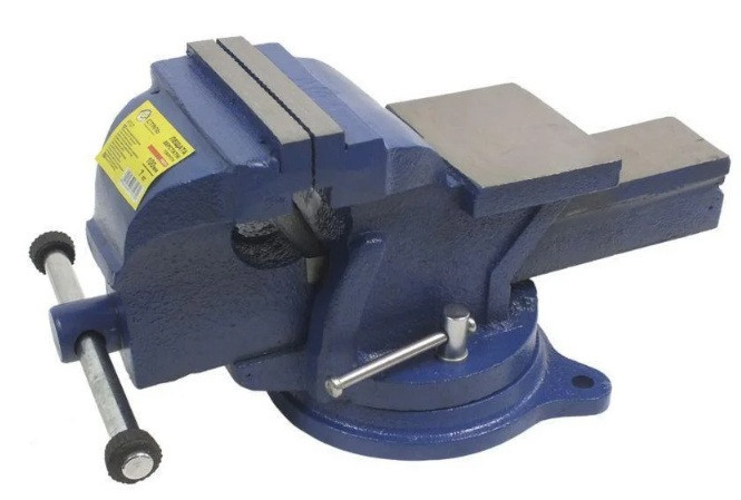 Лещата верстатні поворотні СТАЛЬ Profi 125 мм, фото 1