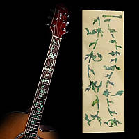Стикеры маркеры инкрустация зеленая для накладки грифа электрогитары Ibanez Gibson и других гитар