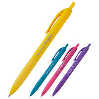 Ручка шариковая автоматическая Axent Bright AB1079-02-A, синяя, 0.7 мм