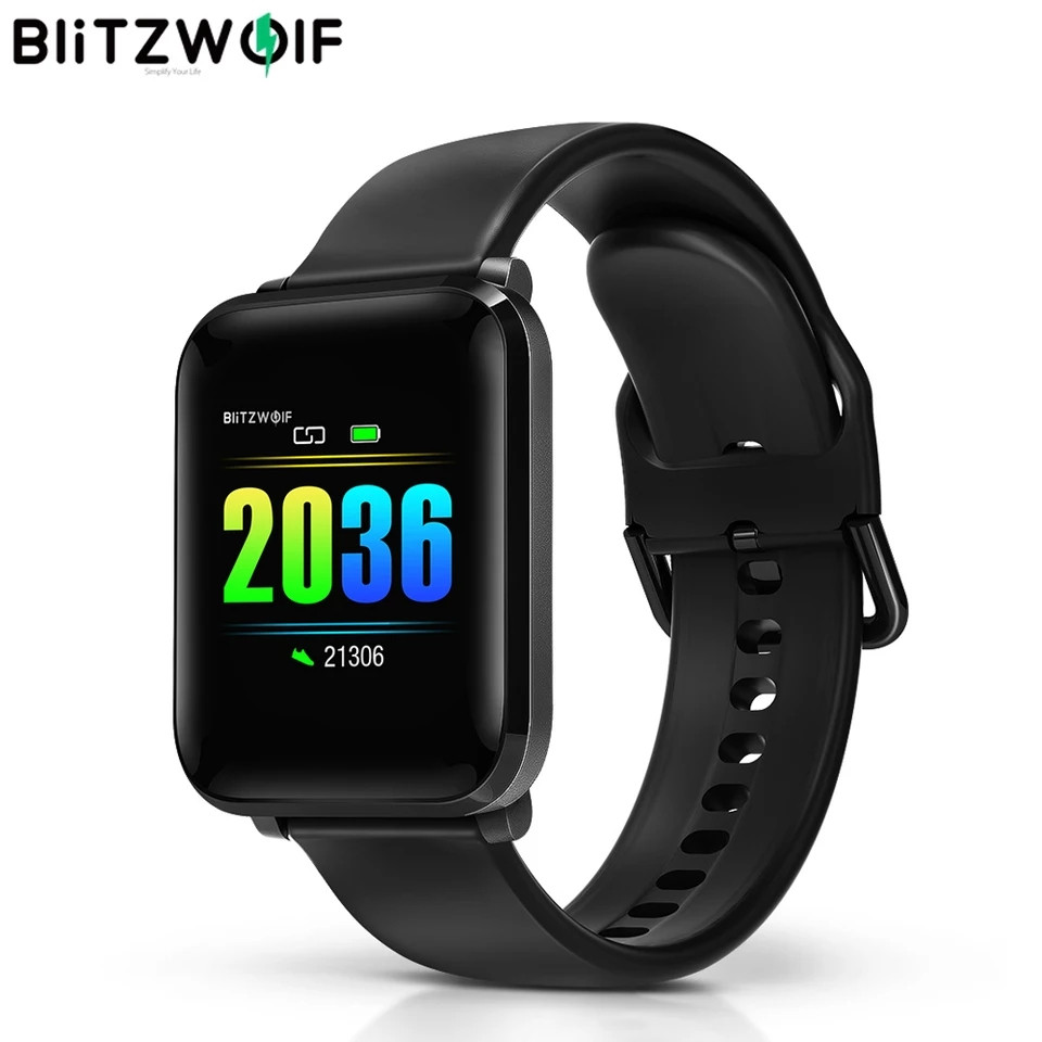 Розумний годинник BlitzWolf BW-HL1 Black фітнес браслет водонепроникний IP68