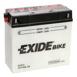 Аккумулятор мото 20Ah 12V (210A) EXIDE 12Y16A-3A