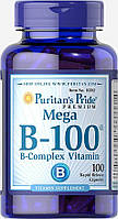 Mega B-100 B-Complex Vitamin Puritan's Pride, 100 таблеток