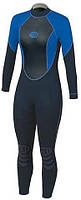 Гідрокостюм Bare Attack Full 3-2мм жіночий чорно-синій РОЗПРОДАЖА Чорно-синій 6