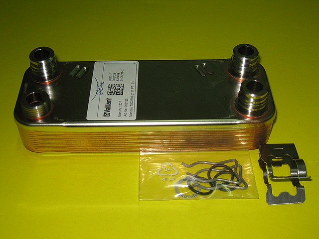 Вторинний теплообмінник (12 пластин) 065131 Vaillant ATMOmax, TURBOmax Pro / Plus