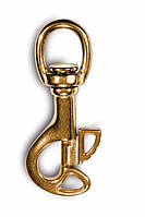 Карабін 90 мм золот. метал. з кільцем