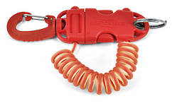 Карабін б/р спір. пласт. з кільцем крас