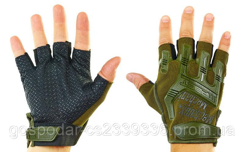 Рукавиці тактичні з відкритими пальцями MECHANIX