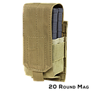 Підсумок для магазину AR10 Condor Single AR10/M14 Mag Pouch - Gen II 191088 Coyote Brown, фото 2