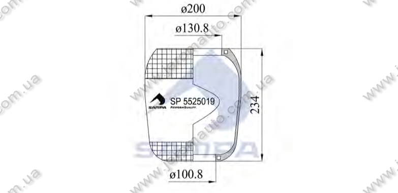 Пневморесора (панчіх) MLF8204 IVECO \41006926 \ SP 5525019