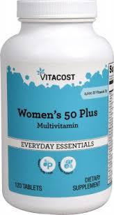 Полівітаміни для жінок 50+, Vitacost, women's 50 Plus Multivitamin 120 таблеток