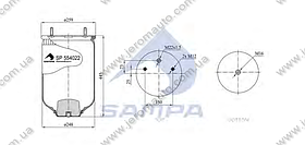 Пневморесора без склянки 4022NP02 SAF 2618V Б/П М16*2 (d248x442) \4284300600 \ SP 554022