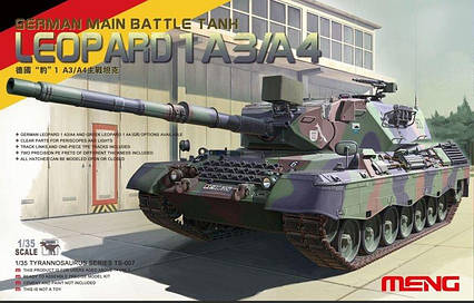 Tank Leopard 1 A3/A4 Німецький основний бойовий танк. 1/35 MENG TS-007, фото 1