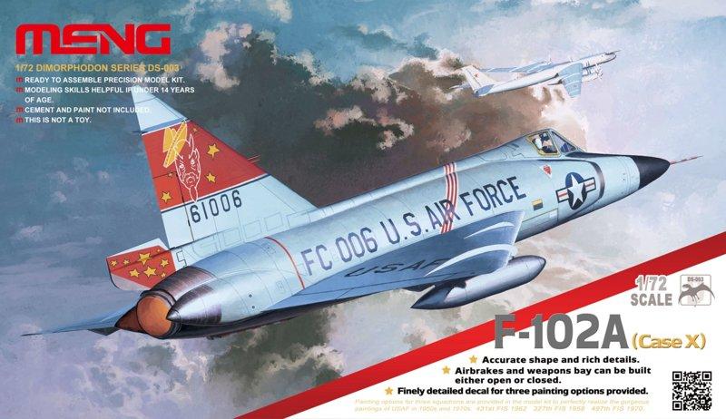 F-102A (CASE X) американський літак-перехоплювач 1/72 MENG DS-003