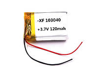 Акумулятор літієво-полімерний 120mAh 3.7 V 103040 3.7V