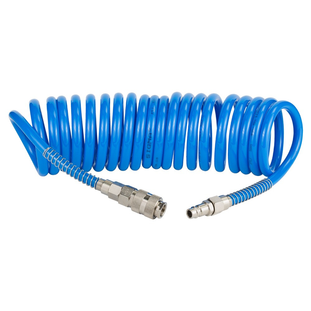 Шланг спіральний поліуретановий (PU) 5 м 6.5×10 мм SIGMA (7012111), фото 1