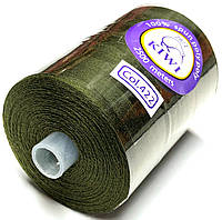 Армована нитка Хакі 28/2 (422тон) поліефірне волокно 2500м Kiwi