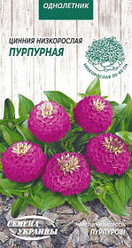 Майорці (Цинія) Низькі ПУРПУРОВі 0,5г (ТМ Семена Украины)