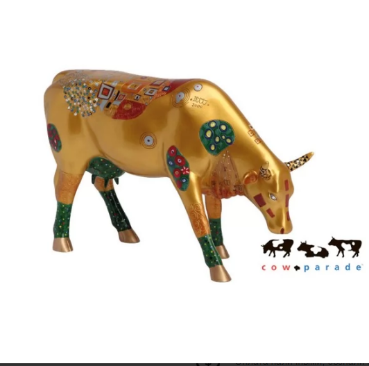 Колекційна статуетка корова Klimt Cow, фото 1