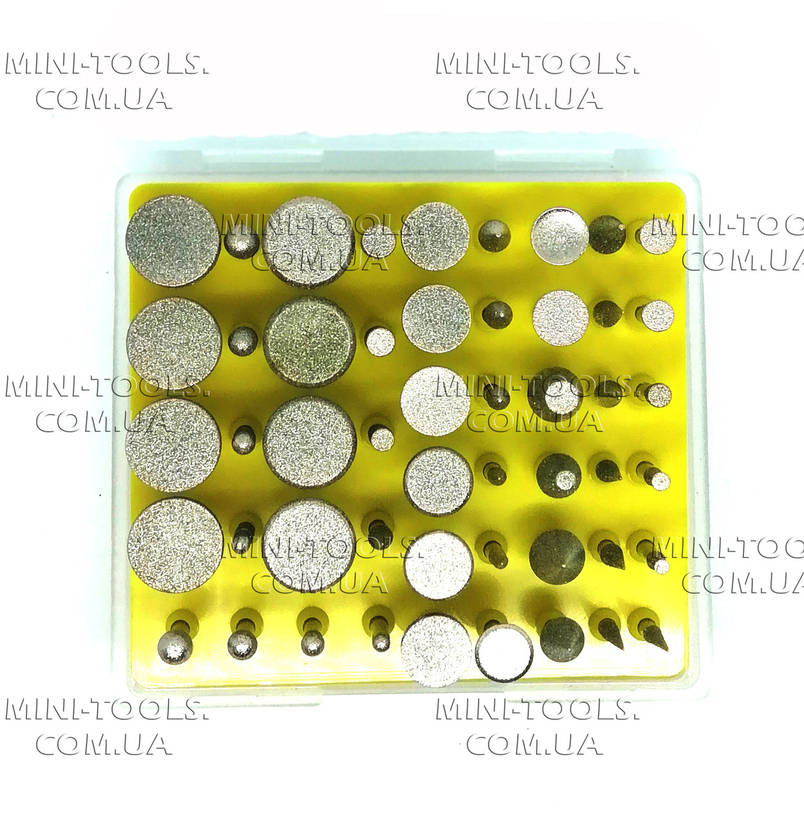 Набір алмазних борів 50 шт. "дрібна фракція" YDS Tools, фото 4