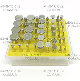 Набір алмазних борів 50 шт. "дрібна фракція" YDS Tools