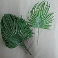 Искусственный лист Пальмы зеленый цена за уп-10 шт