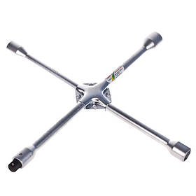 Ключ балонний хрест посилений 17,19,21,22 мм з перехідником під 1/2 "HANS 1474DH-16