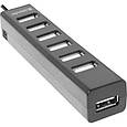 Хаб USB 2.0 -> 7xUSB 2.0  passive, Black Defender, фото 2