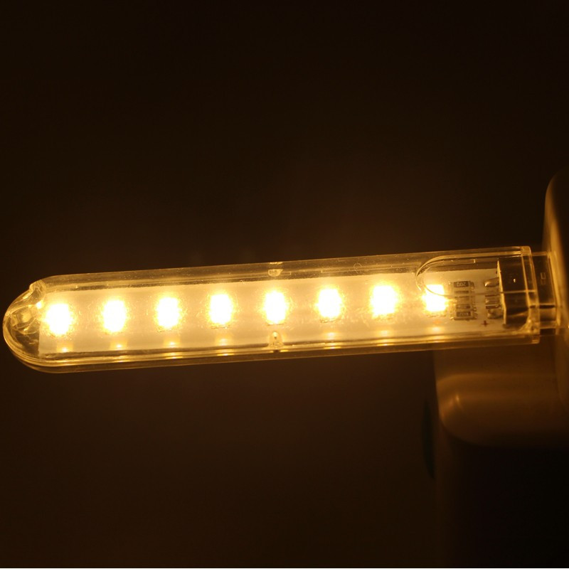 USB світлодіодний ліхтарик, 8 світлодіодів, фото 1
