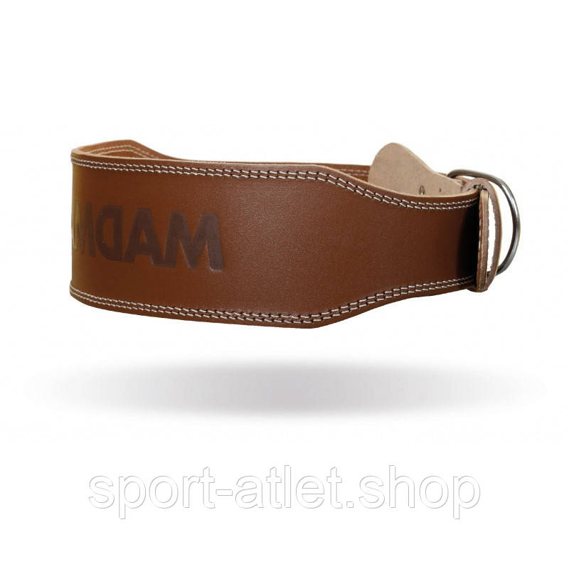 Пояс для важкої атлетики MAD MAX Leather MFB 246, Beige XL