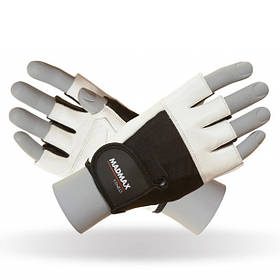 Рукавички для фітнесу MAD MAX Fitness MFG 444, White - L