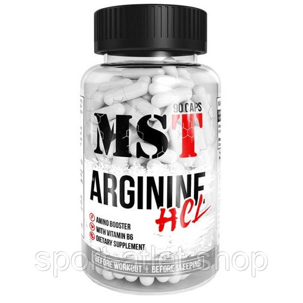 Амінокислота MST Arginine HCL, 90 капс.