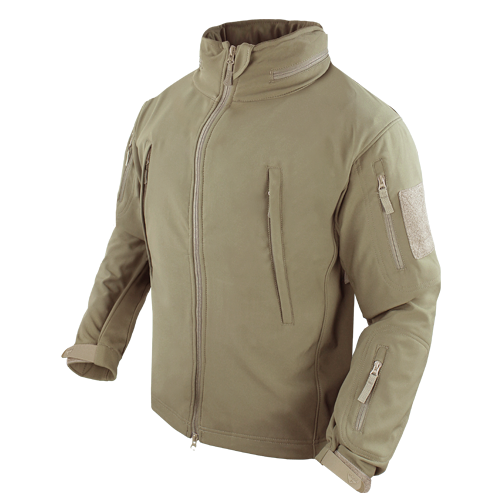 Тактичний софтшел із флісом утеплений Condor SUMMIT Soft Shell Jacket 602 X-Small, Тан (Tan)