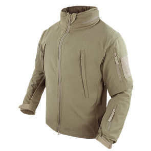 Тактичний софтшел із флісом утеплений Condor SUMMIT Soft Shell Jacket 602 X-Small, Тан (Tan)