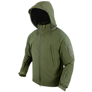 Тактичний софтшел із флісом утеплений Condor SUMMIT Soft Shell Jacket 602 Medium, Олива (Olive)