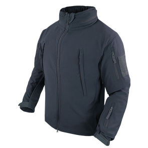 Тактичний софтшел із флісом утеплений Condor SUMMIT Soft Shell Jacket 602 X-Small, Синій (Navy)