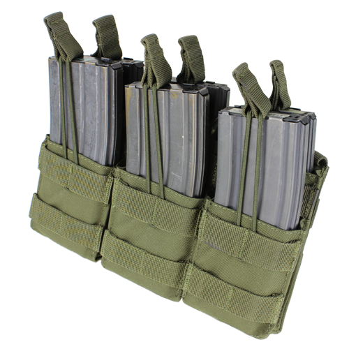 Підсумок потрійний для AR магазинів карабіну молле Condor Triple Stacker M4 Mag Pouch MA44 Олива (Olive), фото 1