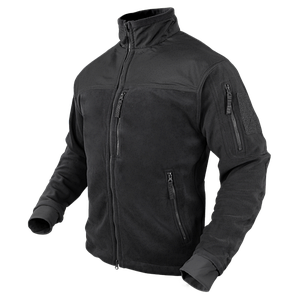 Тактична флісова куртка Condor ALPHA Mirco Fleece Jacket 601 Small, Чорний