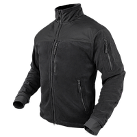 Тактическая куртка флисовая Condor ALPHA Mirco Fleece Jacket 601 Medium, Чорний