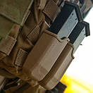 Двойной полимерный подсумок для BERETTA, H&K, RUGER, STEYR, S&W, TAURUS IMI-Z2040 (MP04) Тан (Tan), фото 3