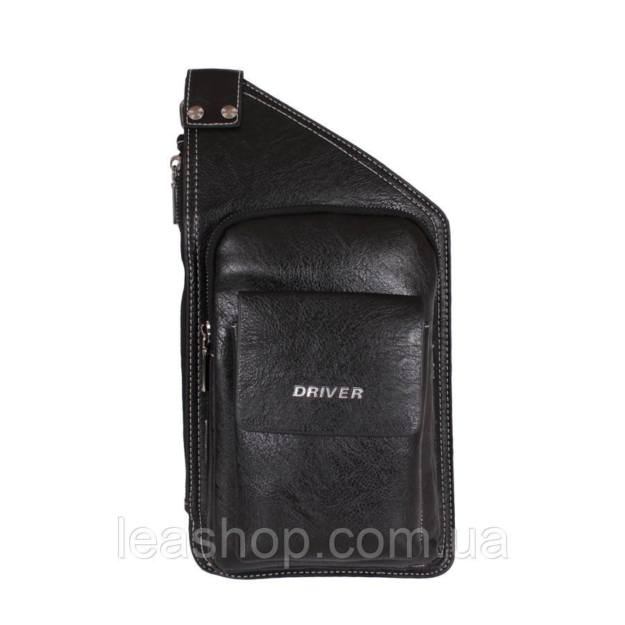 Барсетка зі штучної шкіри de esse DR59042-1 Чорна