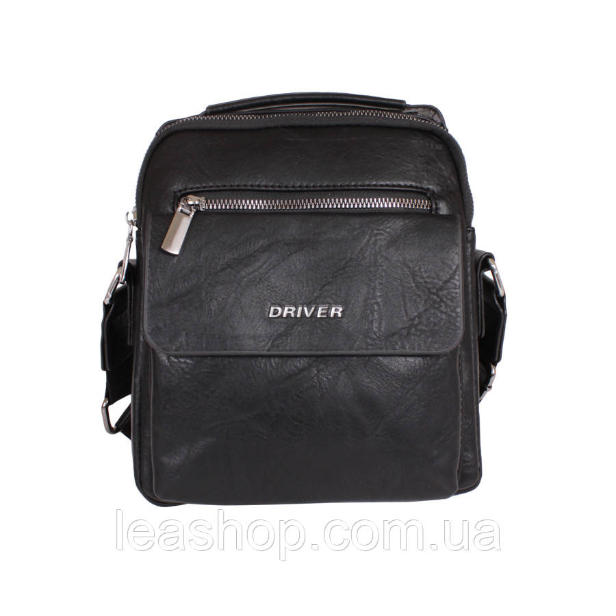 Барсетка зі штучної шкіри de esse DR59164-1 Чорна
