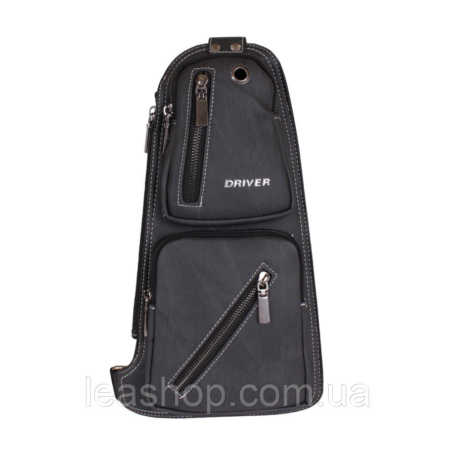 Барсетка зі штучної шкіри de esse DR59638-1 Чорна