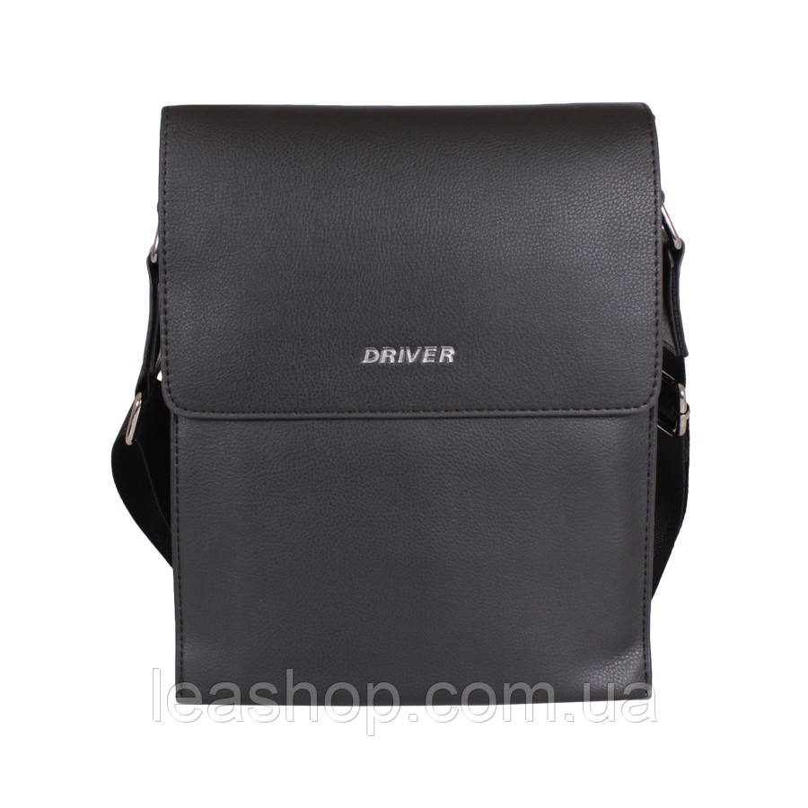 Барсетка зі штучної шкіри de esse DR59671-1 Чорна